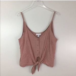 NWT TopShop Tie Front Camisole Top